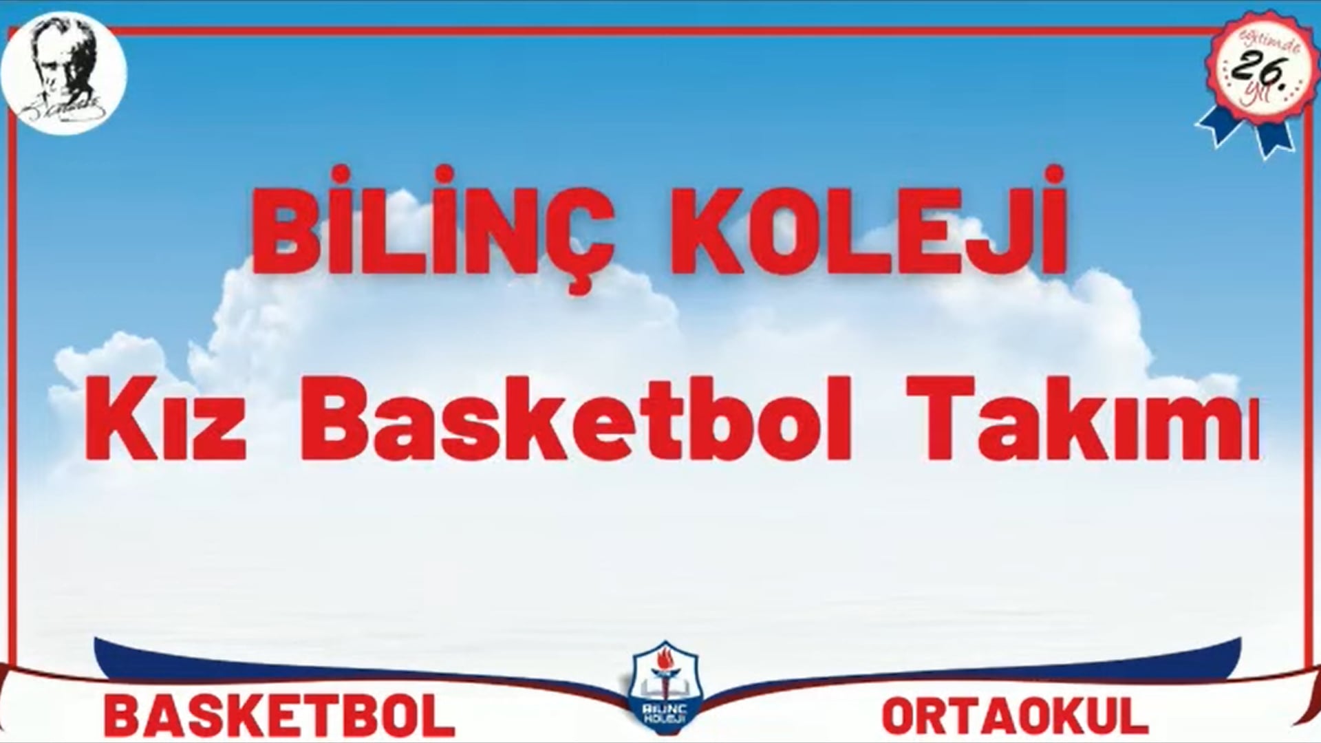 Yıldızlar Kız Basketbol Takımını Kutluyoruz